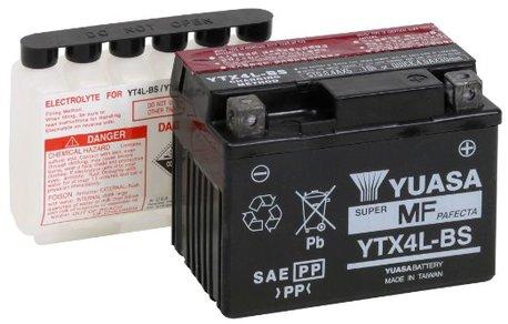 Yuasa akku, YTX4L-BS (cp)-Moto-Jeni